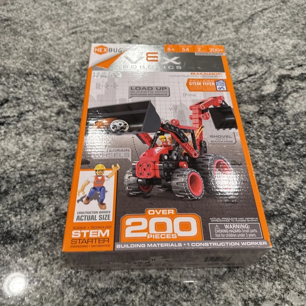 Hexbug VEX Robotics Backhoe Construction Set, Brand NEW Bags Sealed, 200+ #Shelf